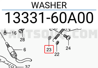 Suzuki 1333160A00 WASHER