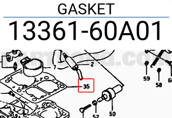 Suzuki 1336160A01 GASKET
