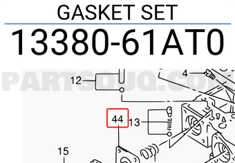 Suzuki 1338061AT0 GASKET SET