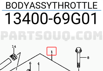Suzuki 1340069G01 BODYASSYTHROTTLE