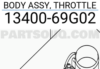 Suzuki 1340069G02 BODY ASSY, THROTTLE