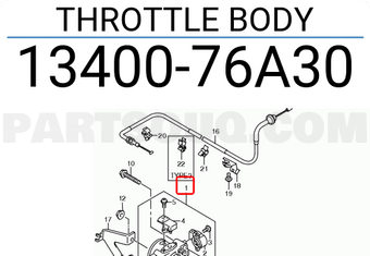 Suzuki 1340076A30 THROTTLE BODY