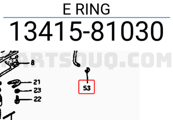 Suzuki 1341581030 E RING