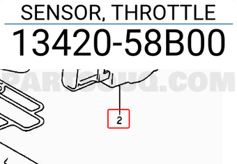 Suzuki 1342058B00 SENSOR, THROTTLE