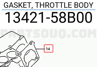 Suzuki 1342158B00 GASKET, THROTTLE BODY