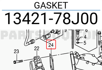 Suzuki 1342178J00 GASKET