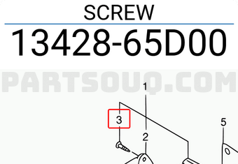 Suzuki 1342865D00 SCREW
