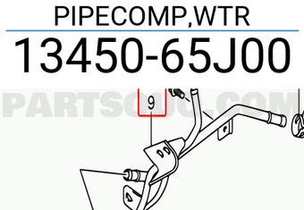Suzuki 1345065J00 PIPECOMP,WTR