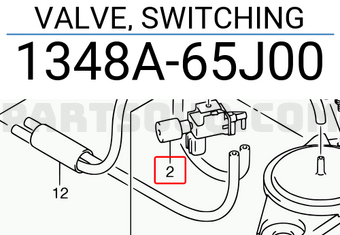 Suzuki 1348A65J00 VALVE, SWITCHING