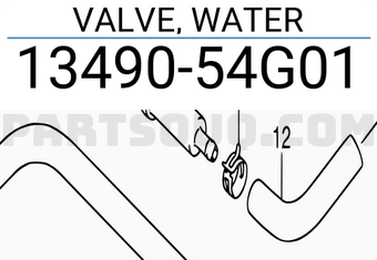 Suzuki 1349054G01 VALVE, WATER