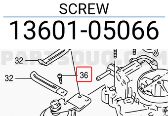 Suzuki 1360105066 SCREW