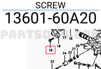 Suzuki 1360160A20 SCREW