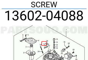 Suzuki 1360204088 SCREW