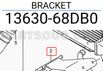 Suzuki 1363068DB0 BRACKET