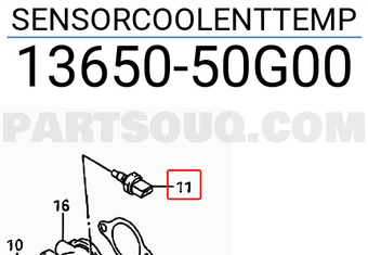 Suzuki 1365050G00 SENSORCOOLENTTEMP