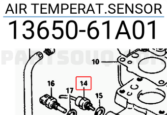 Suzuki 1365061A01 AIR TEMPERAT.SENSOR
