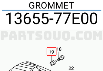 Suzuki 1365577E00 GROMMET