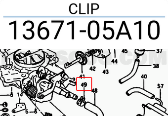 Suzuki 1367105A10 CLIP