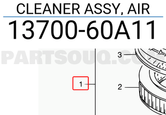 Suzuki 1370060A11 CLEANER ASSY, AIR