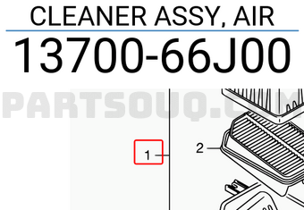 Suzuki 1370066J00 CLEANER ASSY, AIR
