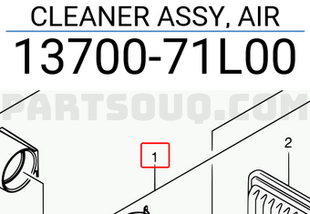 Suzuki 1370071L00 CLEANER ASSY, AIR