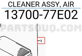 Suzuki 1370077E02 CLEANER ASSY, AIR