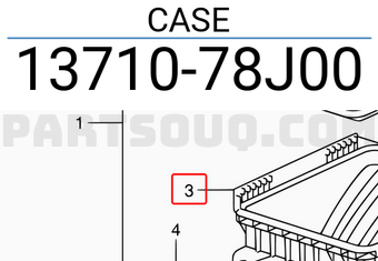 Suzuki 1371078J00 CASE