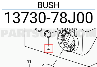 Suzuki 1373078J00 BUSH