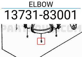Suzuki 1373183001 ELBOW