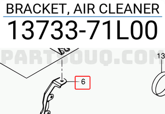 Suzuki 1373371L00 BRACKET, AIR CLEANER