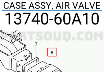 Suzuki 1374060A10 CASE ASSY, AIR VALVE