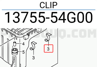 Suzuki 1375554G00 CLIP