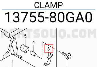 Suzuki 1375580GA0 CLAMP