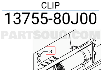 Suzuki 1375580J00 CLIP
