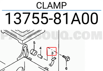Suzuki 1375581A00 CLAMP