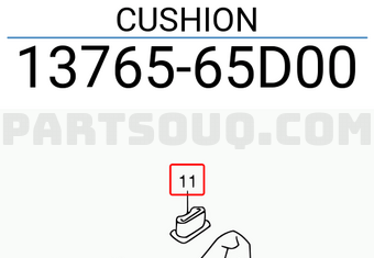 Suzuki 1376565D00 CUSHION
