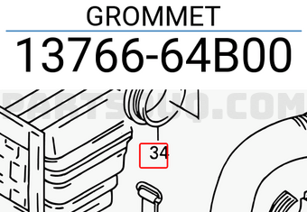 Suzuki 1376664B00 GROMMET
