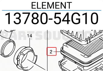Suzuki 1378054G10 ELEMENT
