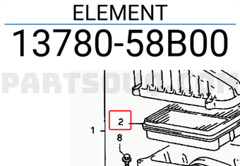 Suzuki 1378058B00 ELEMENT