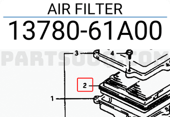 Suzuki 1378061A00 AIR FILTER