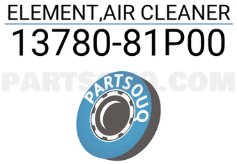 Suzuki 1378081P00 ELEMENT,AIR CLEANER