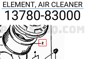 Suzuki 1378083000 ELEMENT, AIR CLEANER