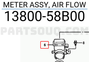Suzuki 1380058B00 METER ASSY, AIR FLOW