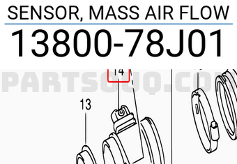 Suzuki 1380078J01 SENSOR, MASS AIR FLOW