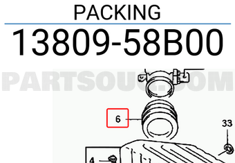 Suzuki 1380958B00 PACKING