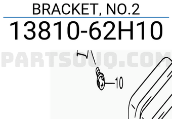 Suzuki 1381062H10 BRACKET, NO.2