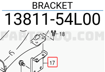 Suzuki 1381154L00 BRACKET