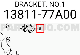 Suzuki 1381177A00 BRACKET, NO.1