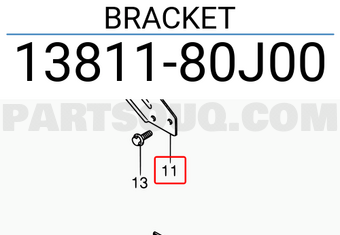 Suzuki 1381180J00 BRACKET