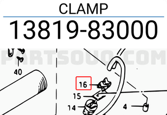 Suzuki 1381983000 CLAMP